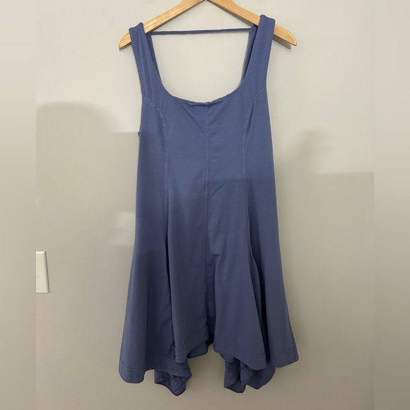Daily Practice by Anthropologie Handkerchief-Hem Mini Dress in Wedgewood Blue - Picture 3 of 8